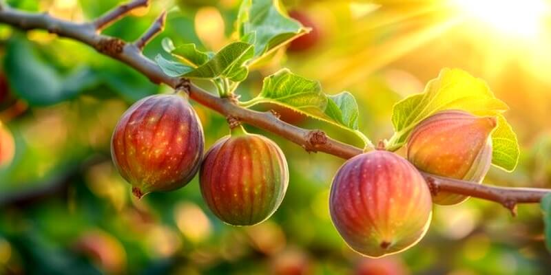 figues mures branche dans un figuier
