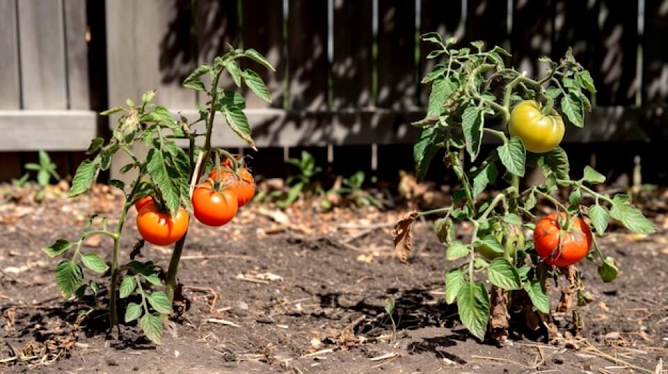 Distance de plantation de tomates