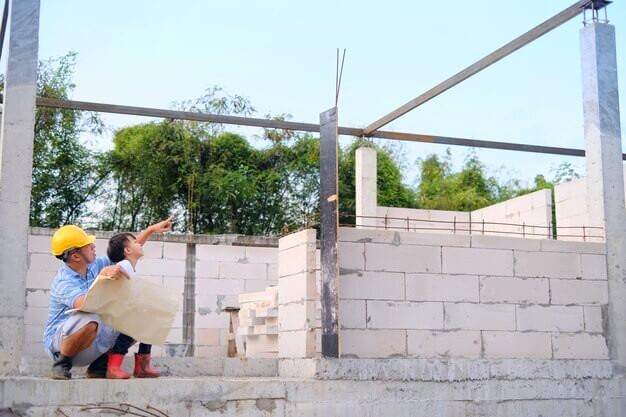 Projet construction mur en parpaing